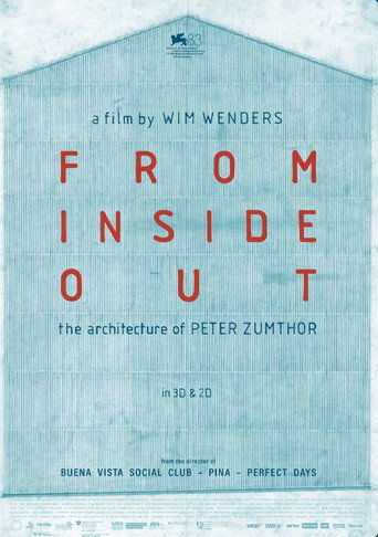Poster for From Inside Out – The Architecture of Peter Zumthor